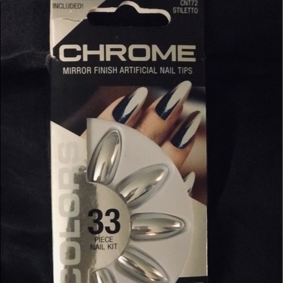 chrome LA Colors Mirror Finish Nails - Picture 3 of 8